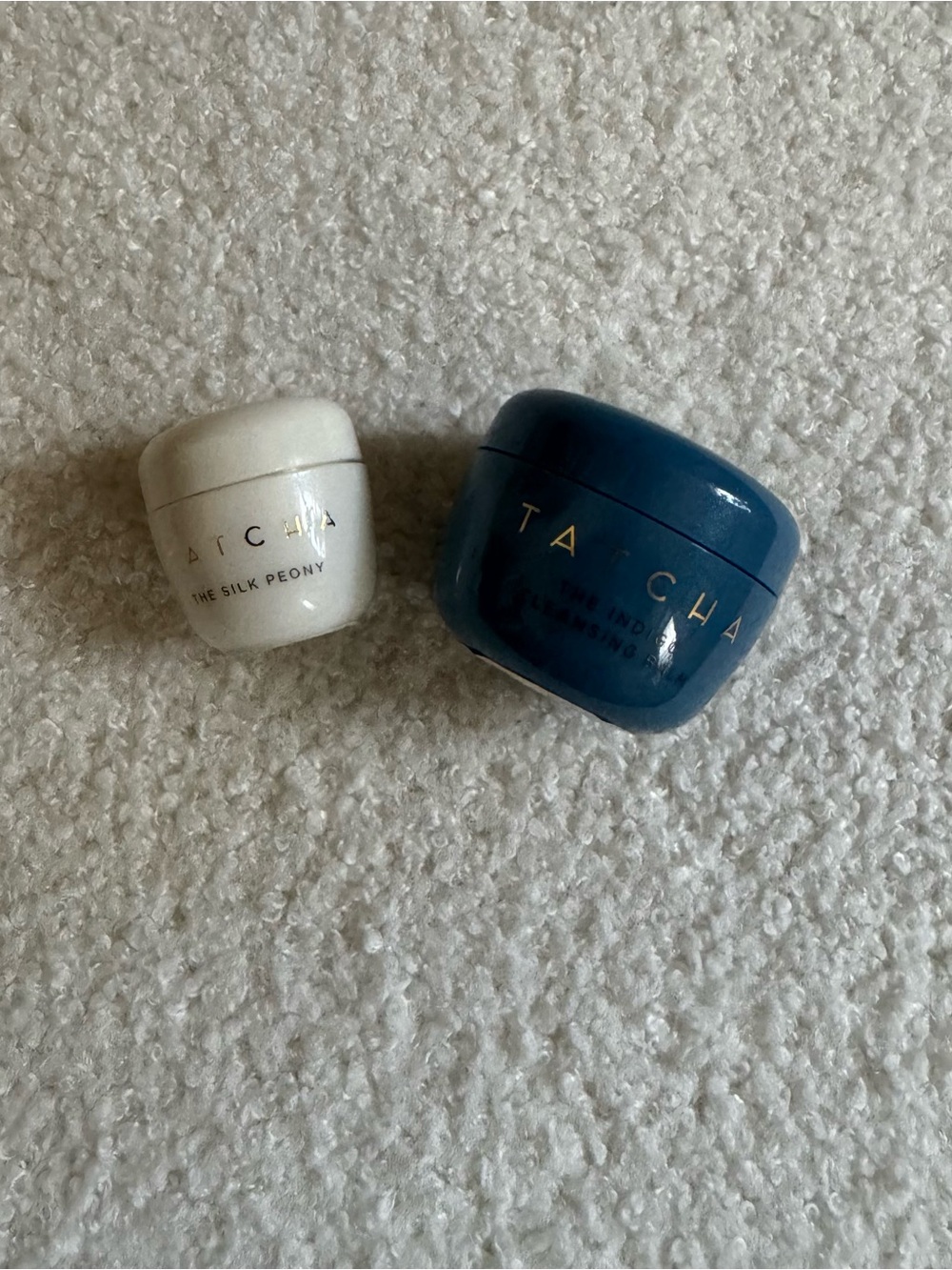 TATCHA Silk Peony Eye Cream (.10 fl oz) & indigo cleansing balm (.28oz) - Picture 2 of 5